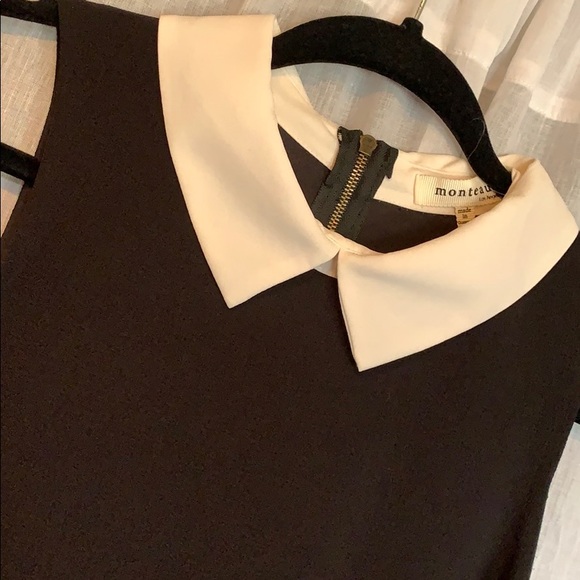 Monteau collard dress with scalloped hem - Picture 2 of 3